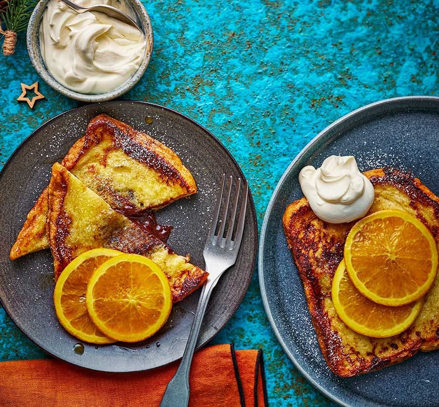 Chocolate-orange French toast