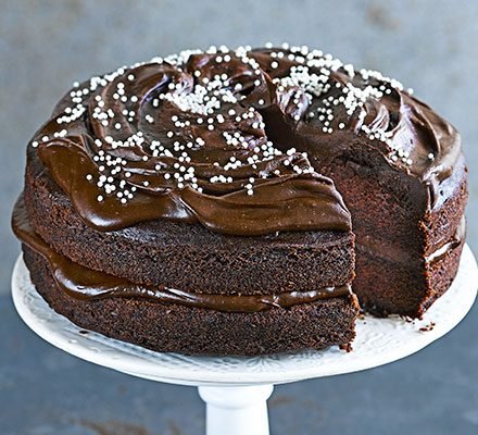 Straightforward vegan chocolate cake
